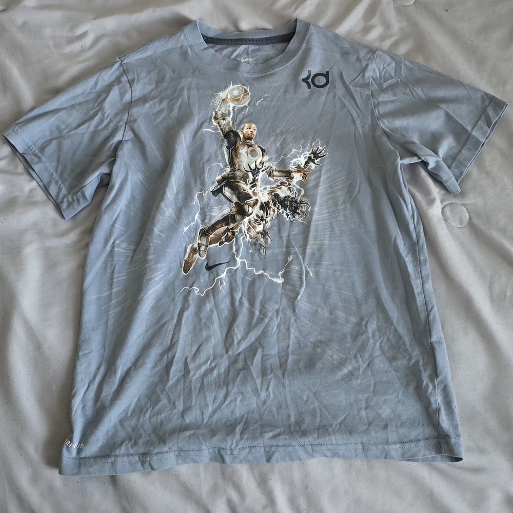 Nike Light Blue Graphic Tee